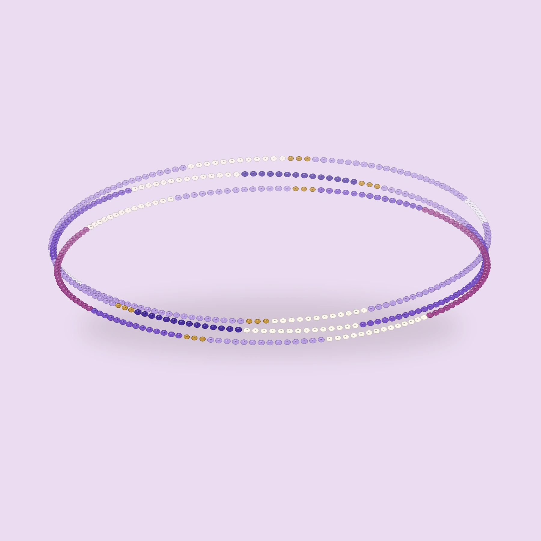 Berry Burst bracelet open stack on a solid pastel background.